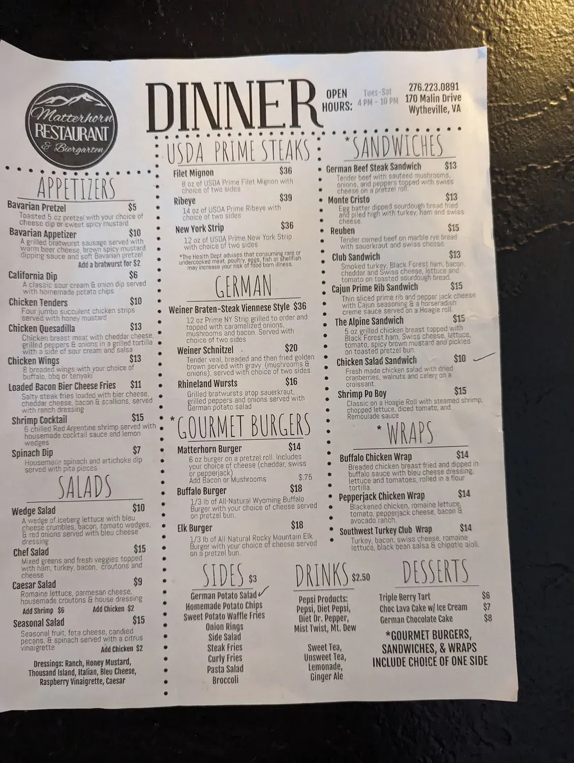 Menu 4