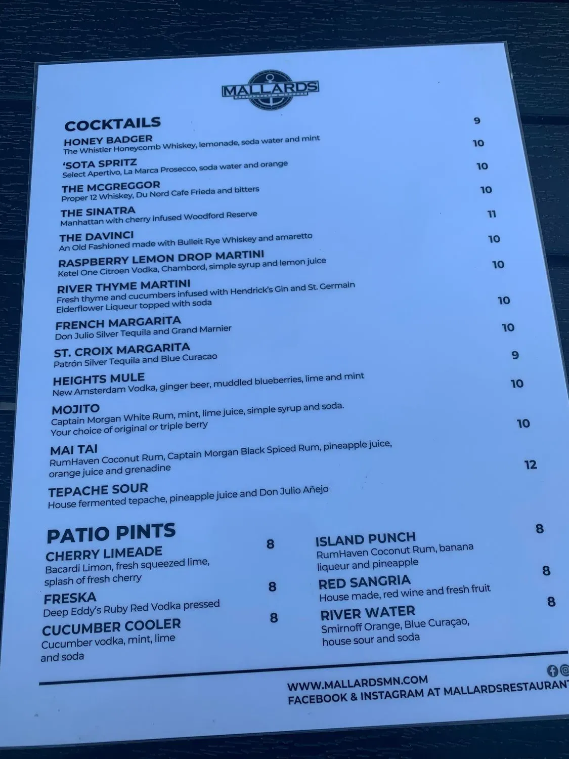 Menu 5