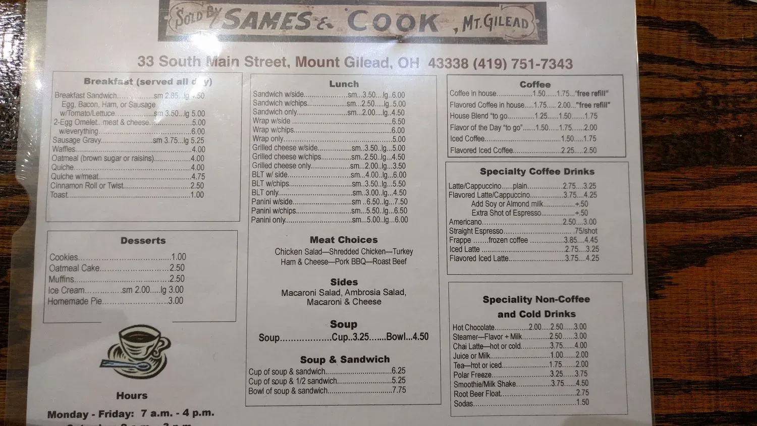 Menu 4