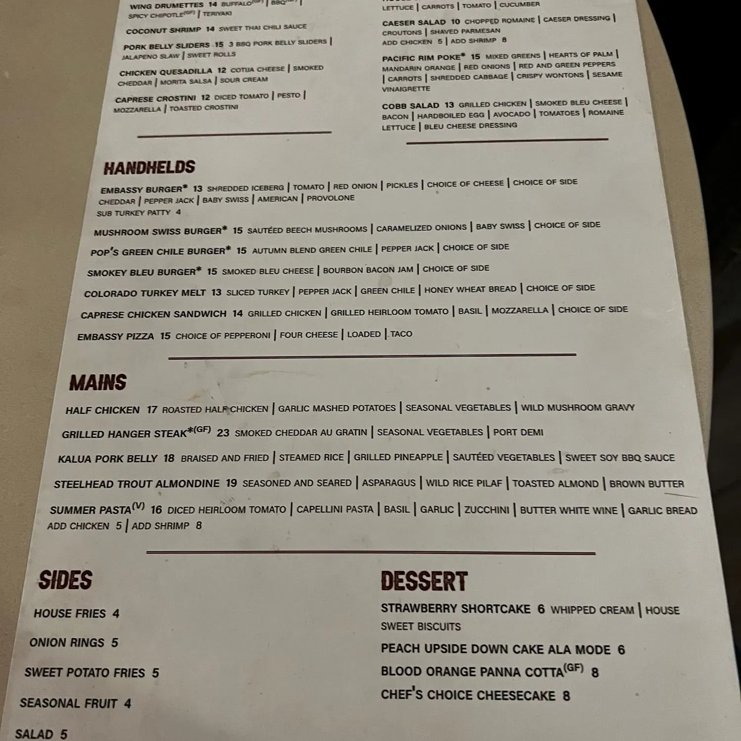 Menu 1