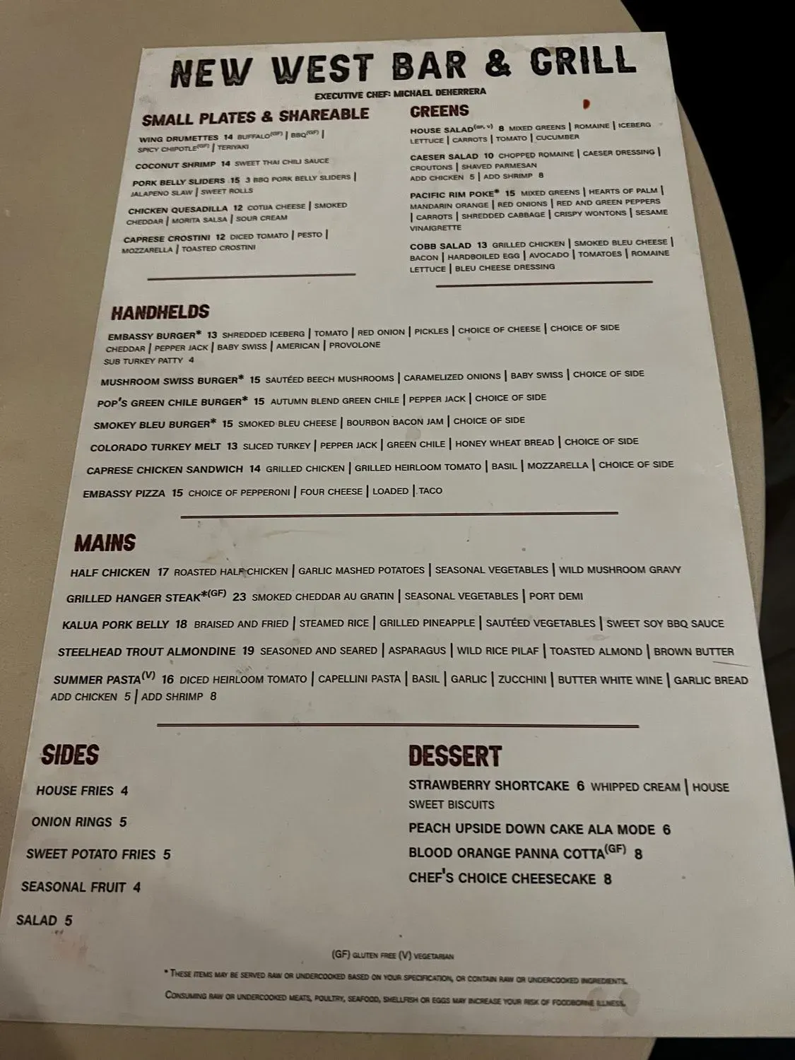 Menu 1