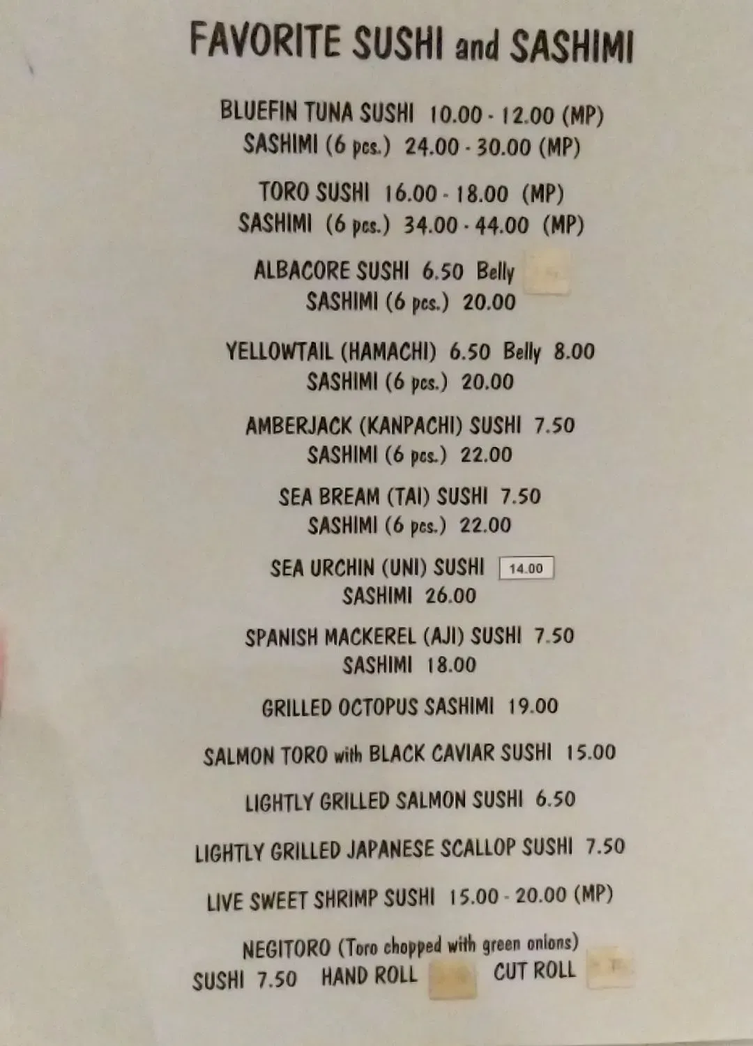 Menu 3