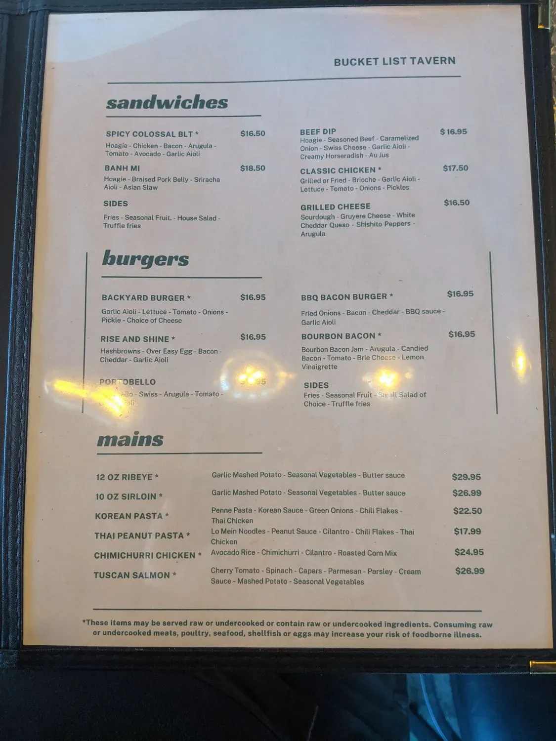 Menu 5