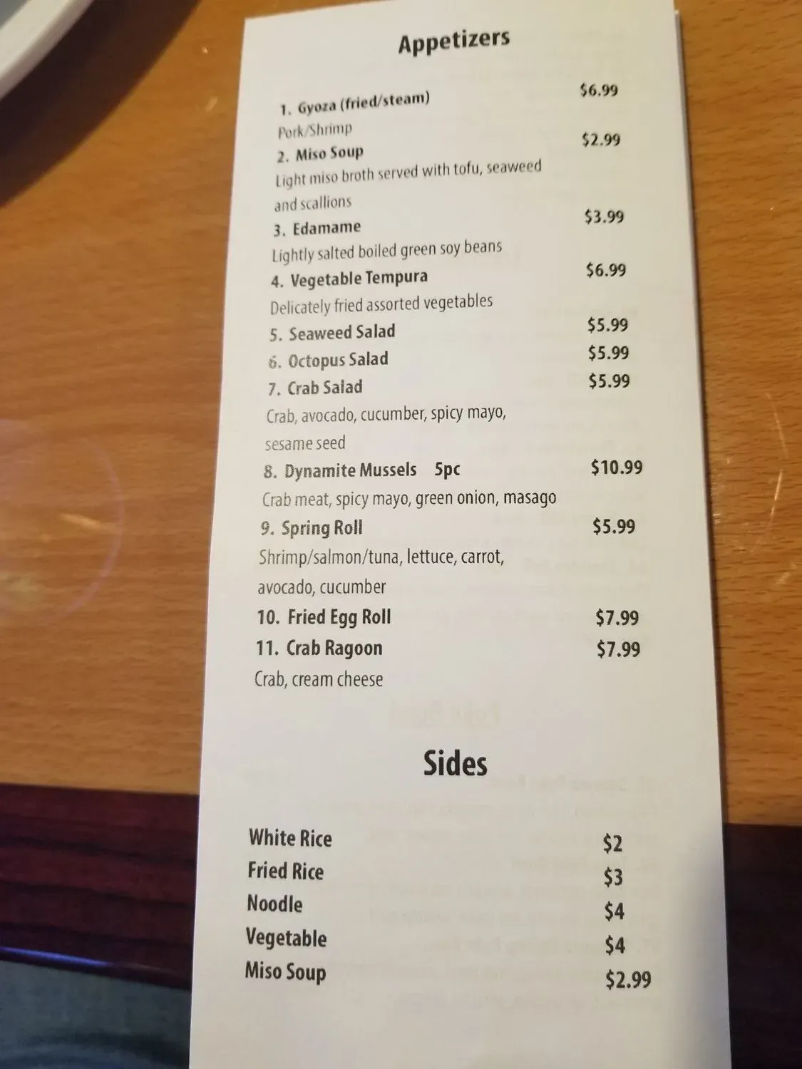 Menu 5