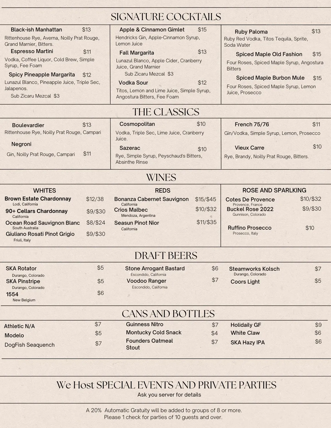 Menu 1