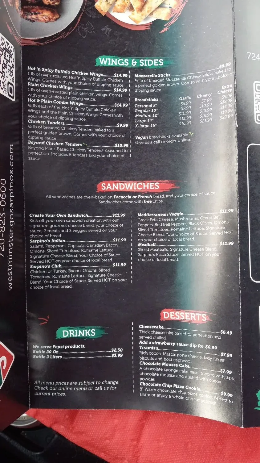 Menu 2