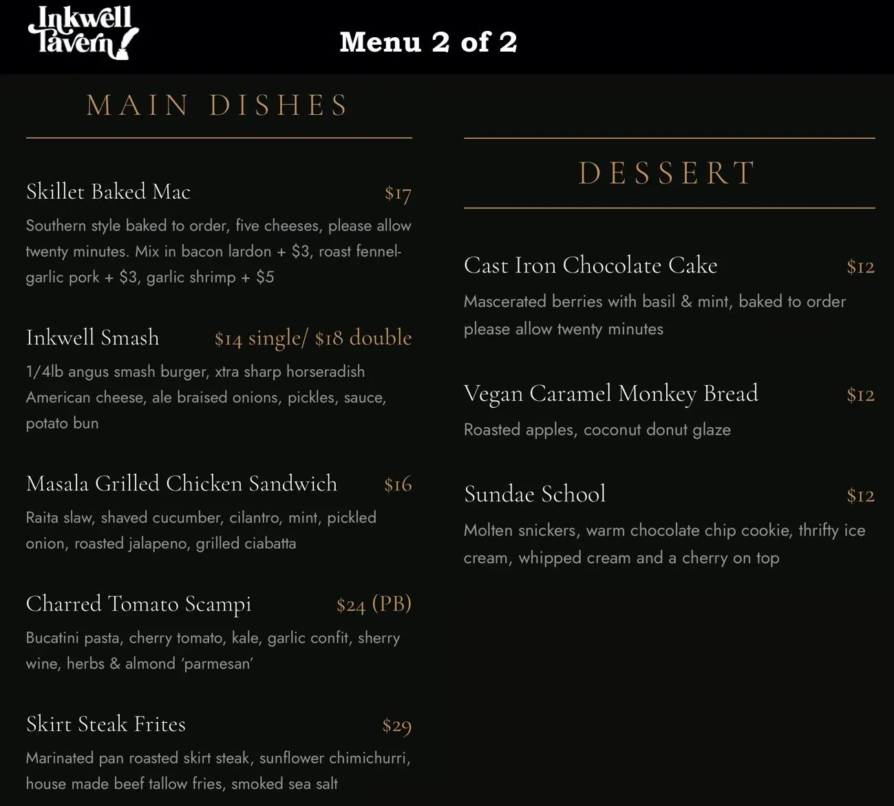 Menu 1