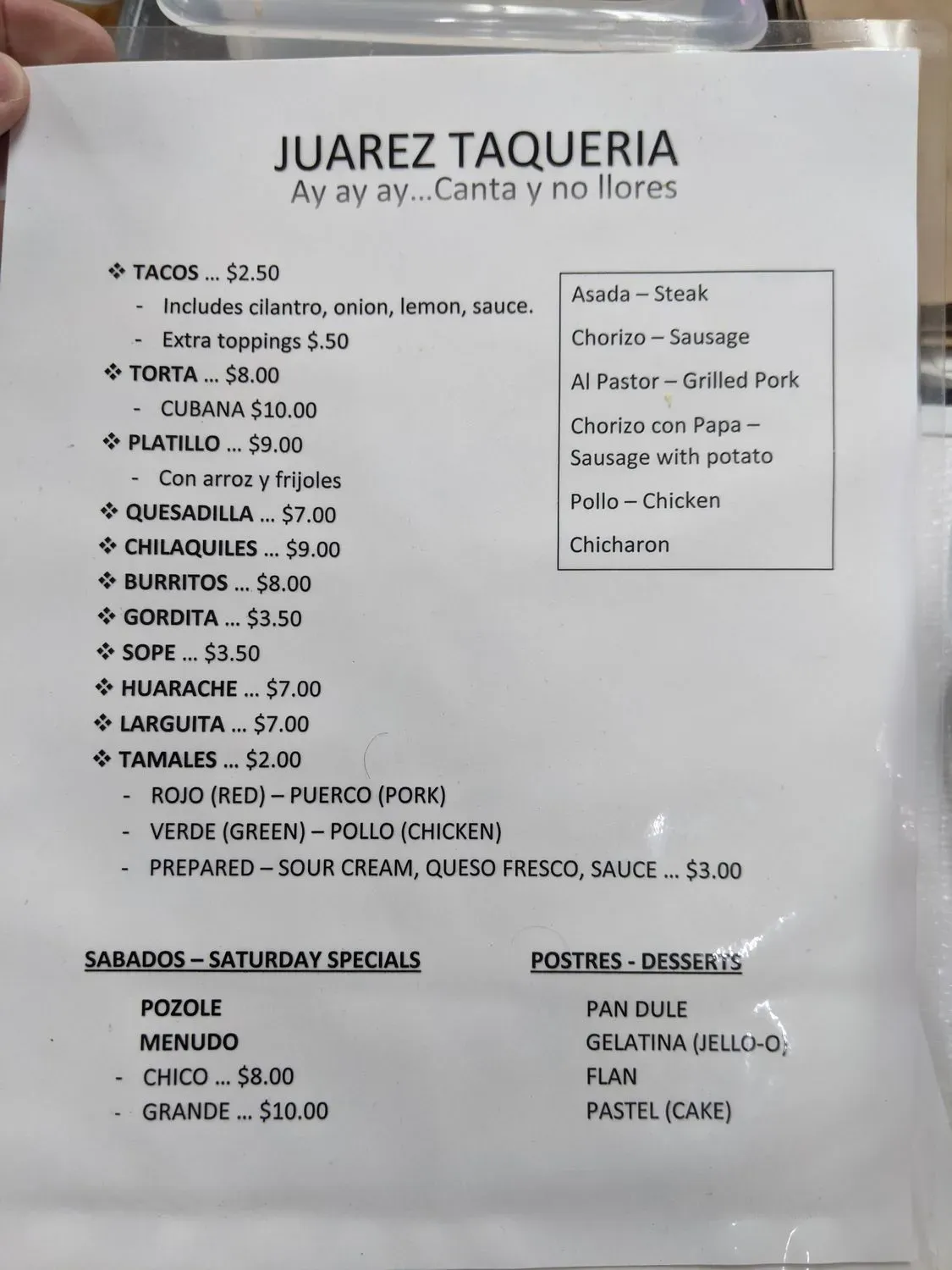 Menu 2