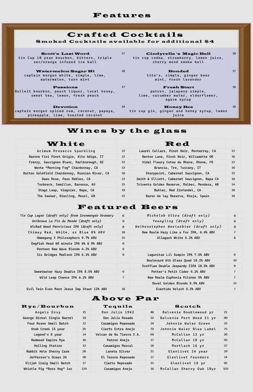 Menu 1