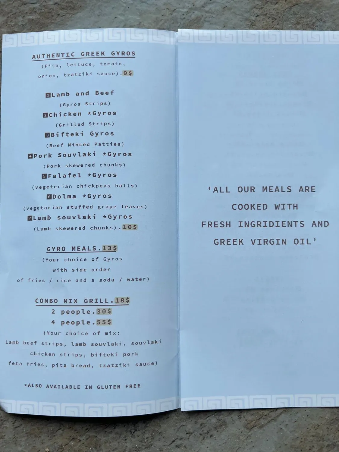 Menu 3