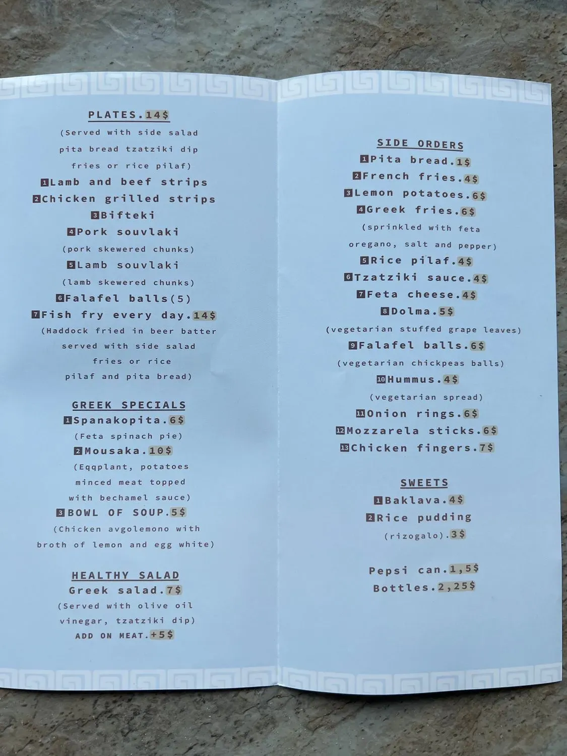 Menu 2