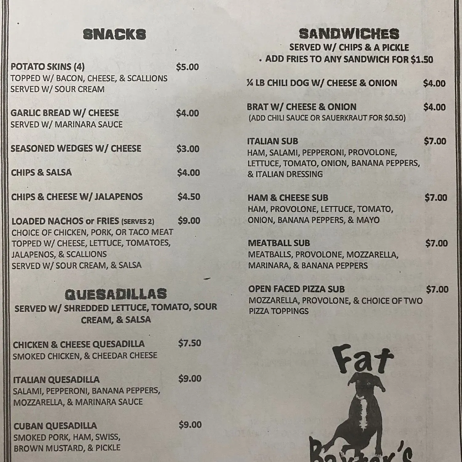 Menu 1