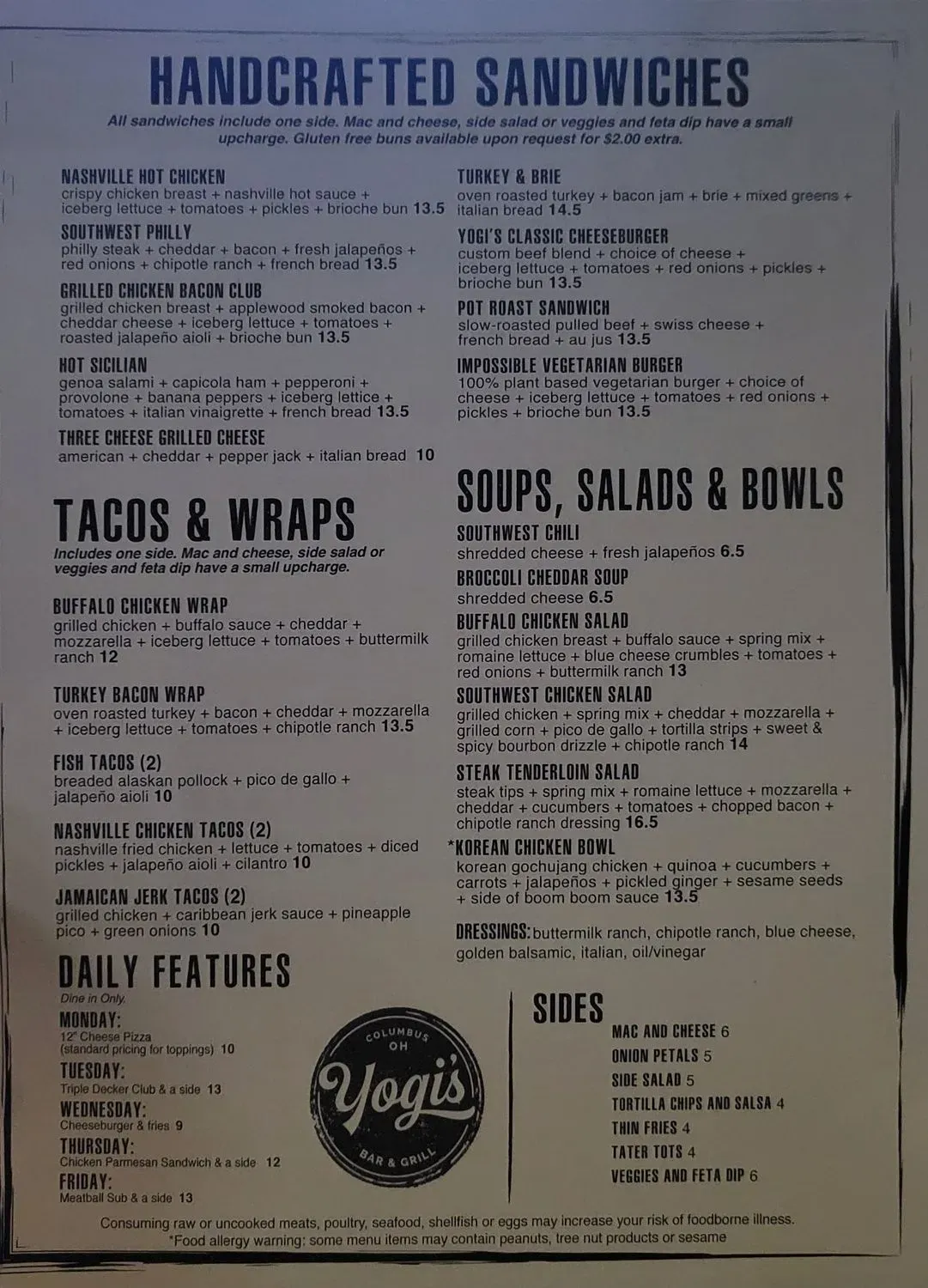 Menu 2