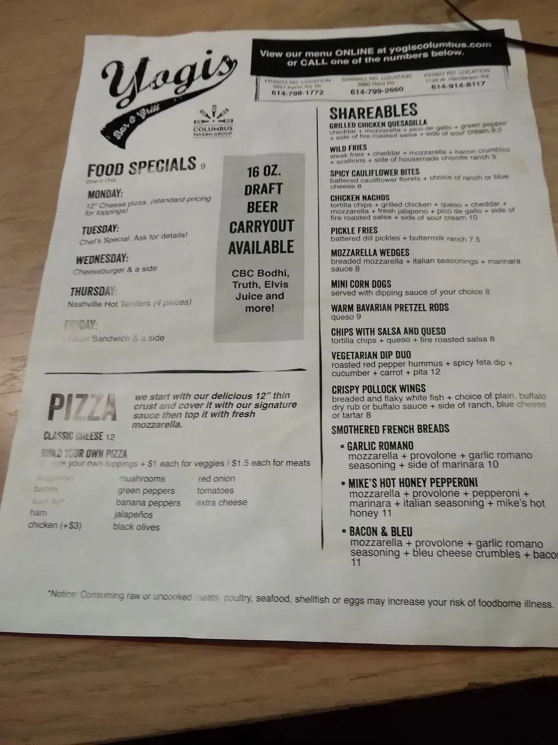 Menu 5