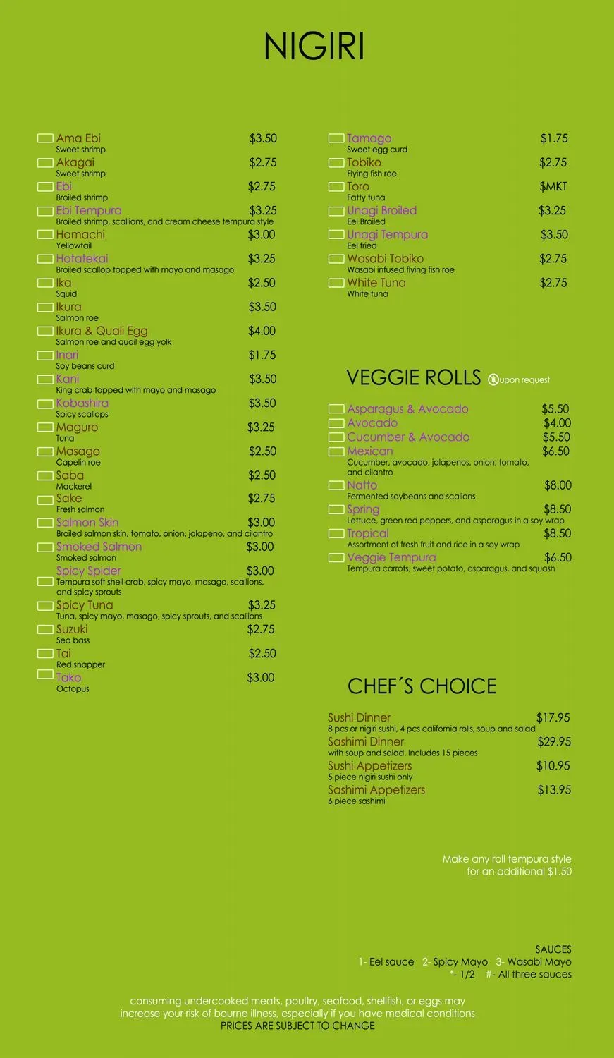 Menu 3