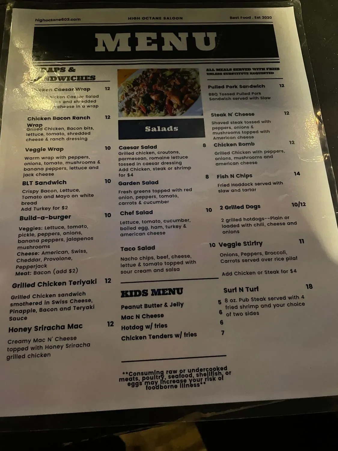 Menu 5