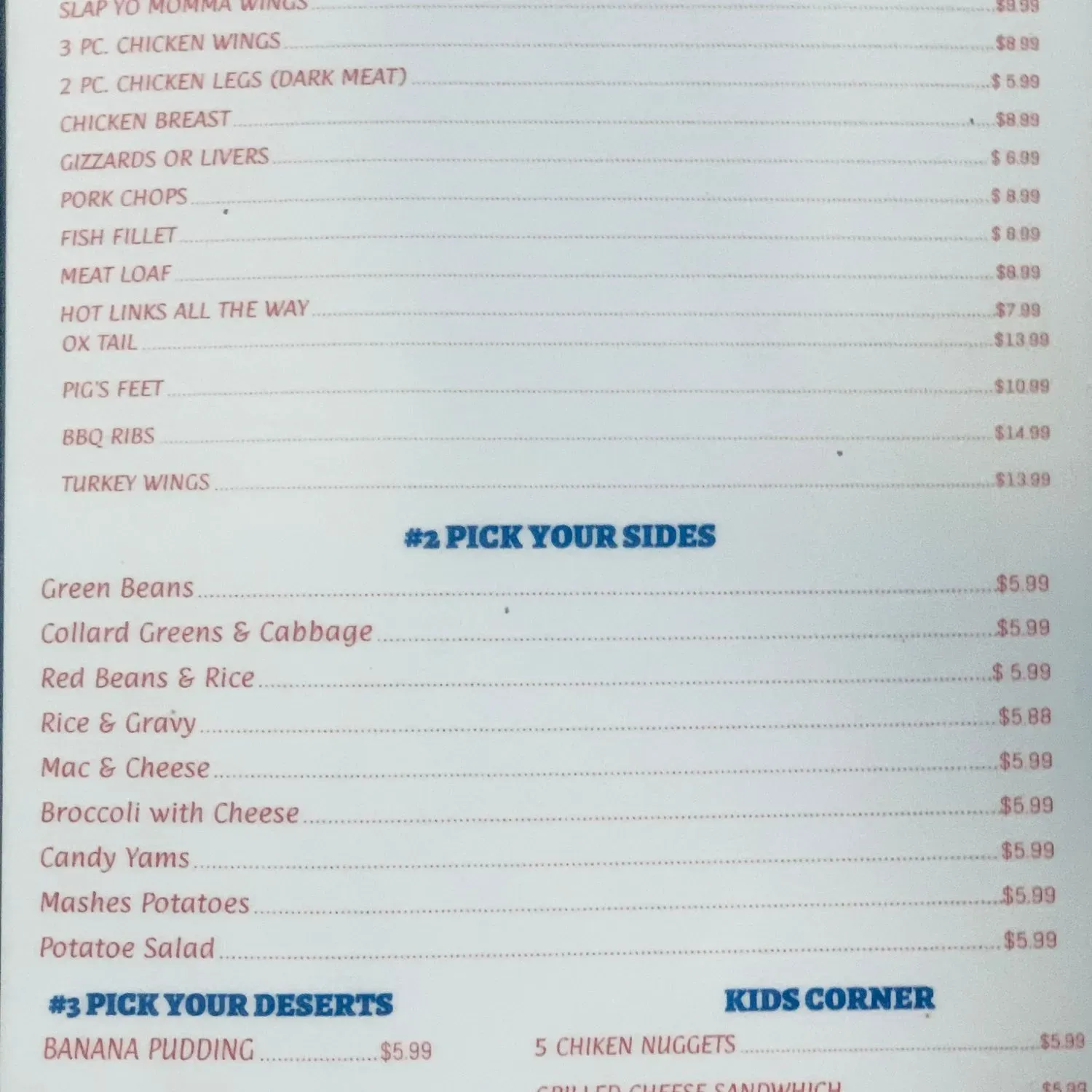 Menu 2