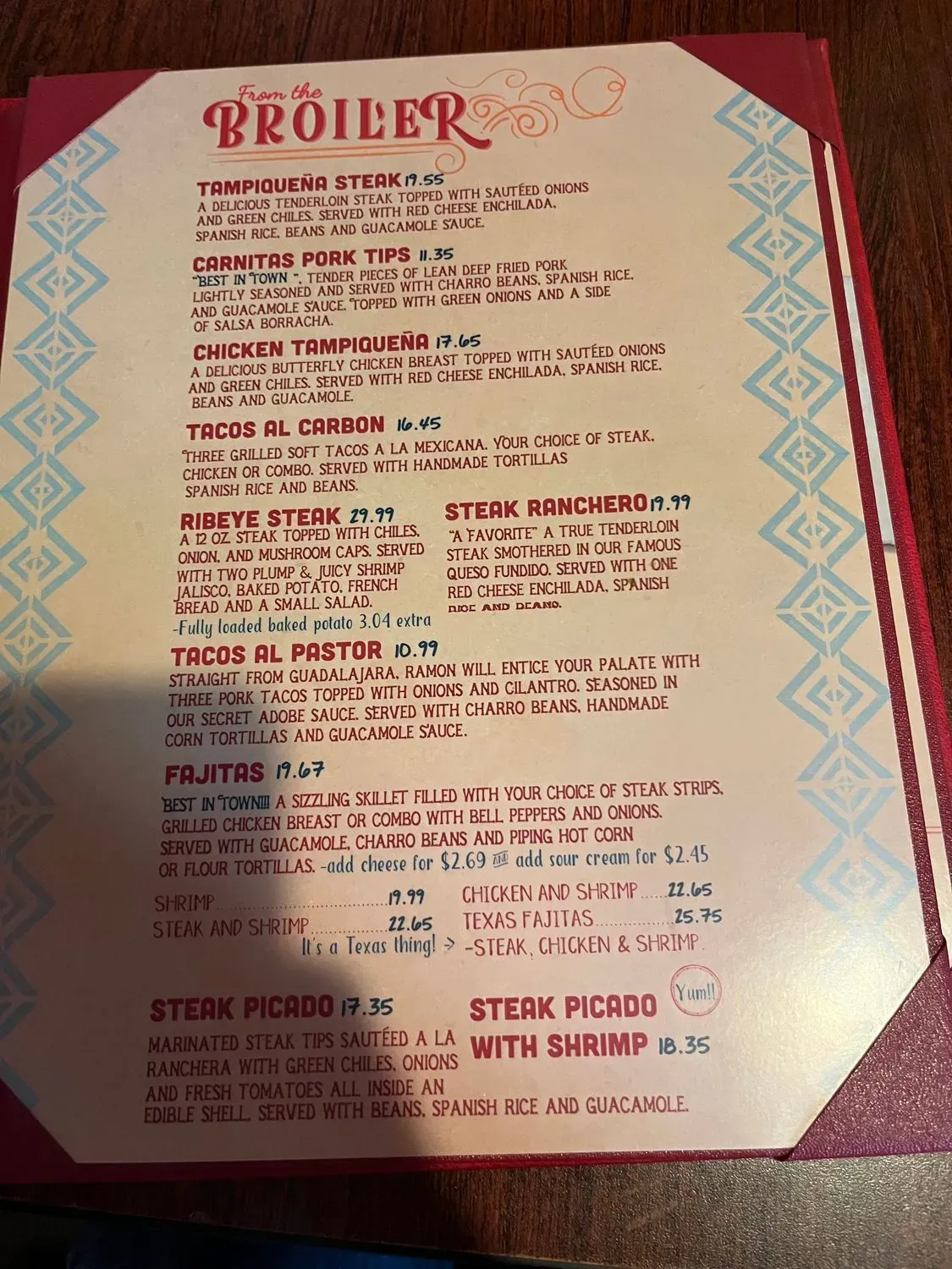 Menu 5