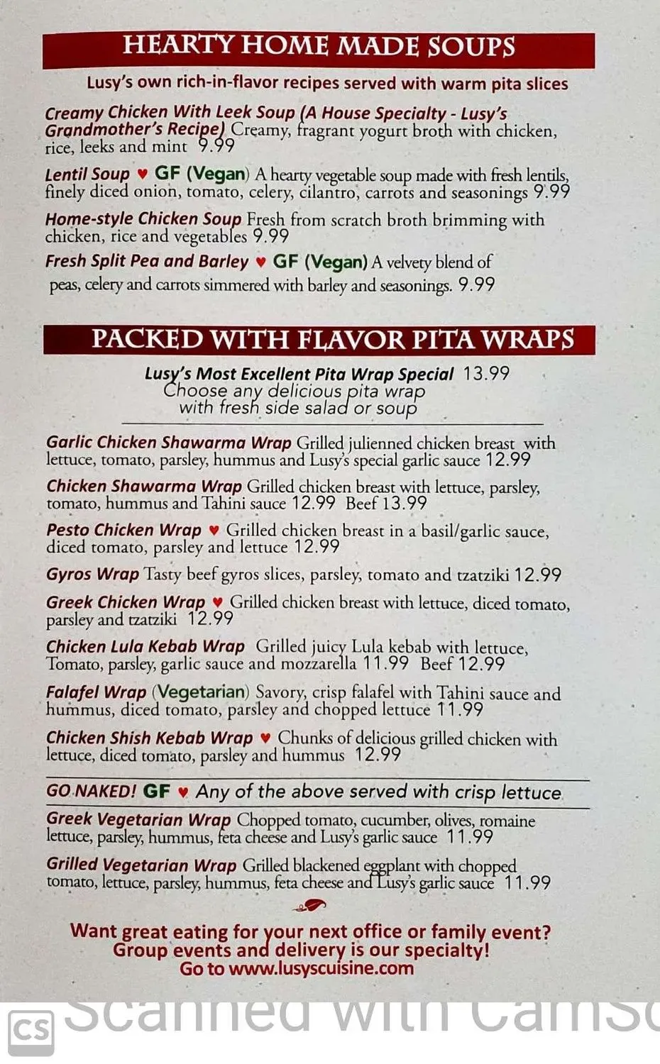 Menu 1