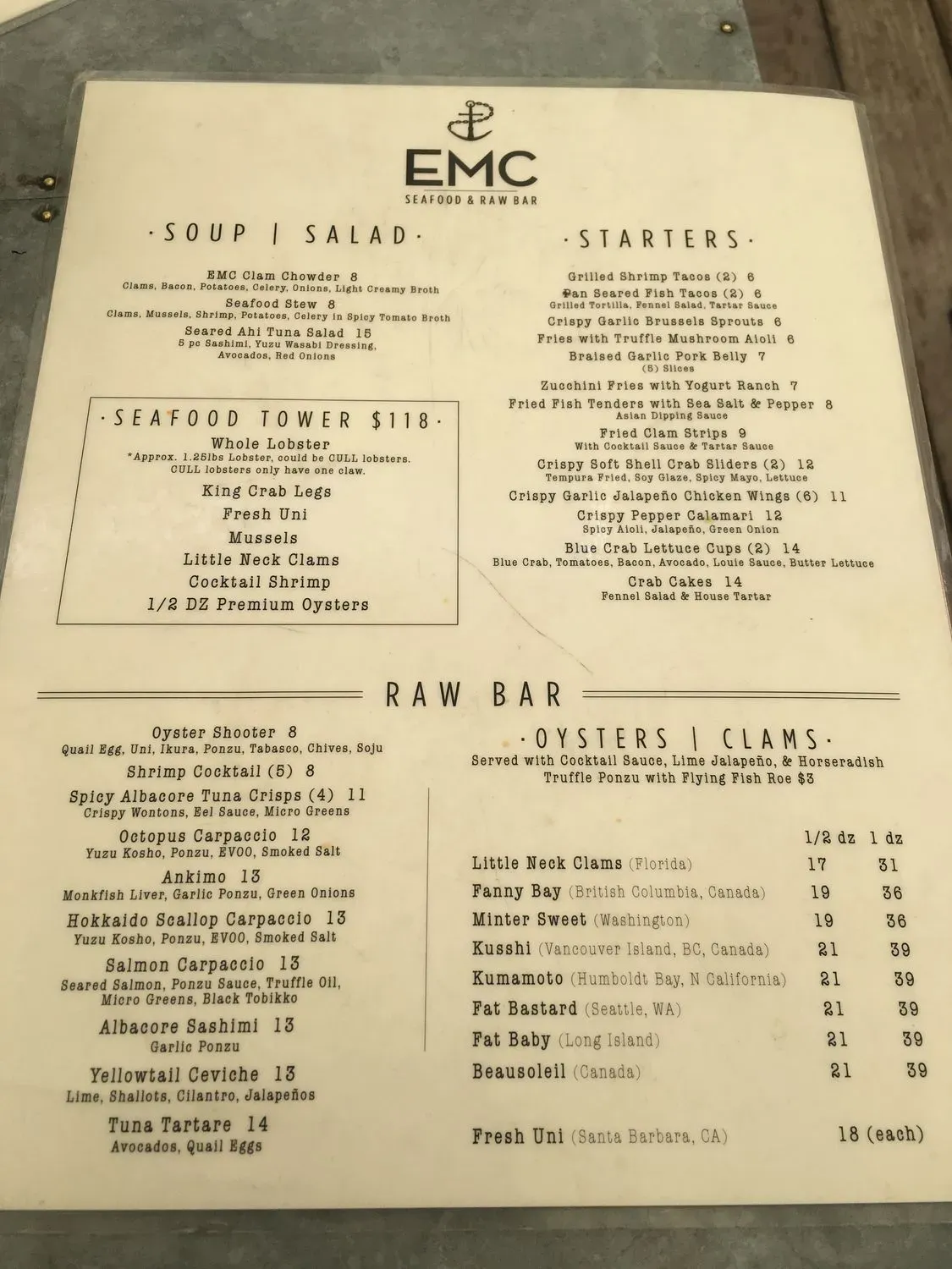 Menu 5