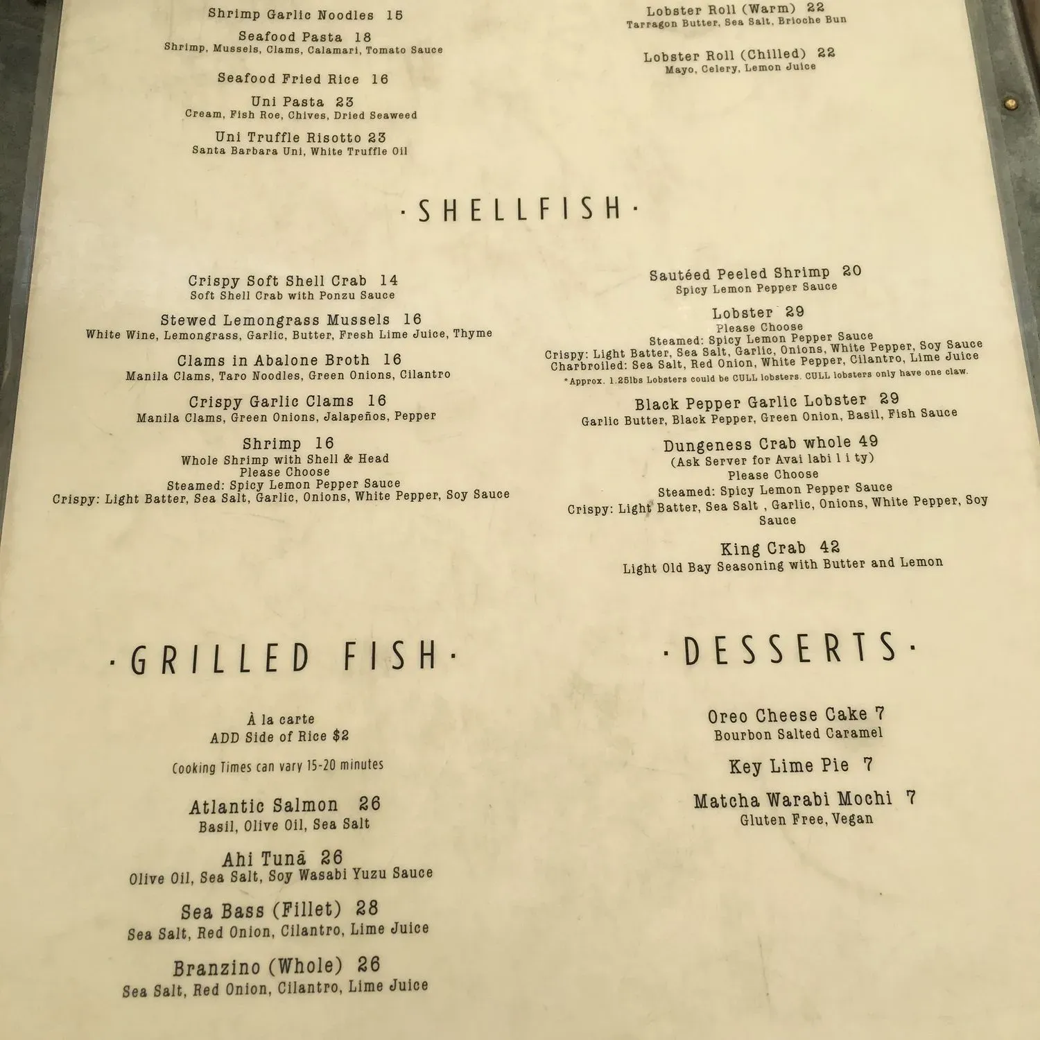 Menu 2