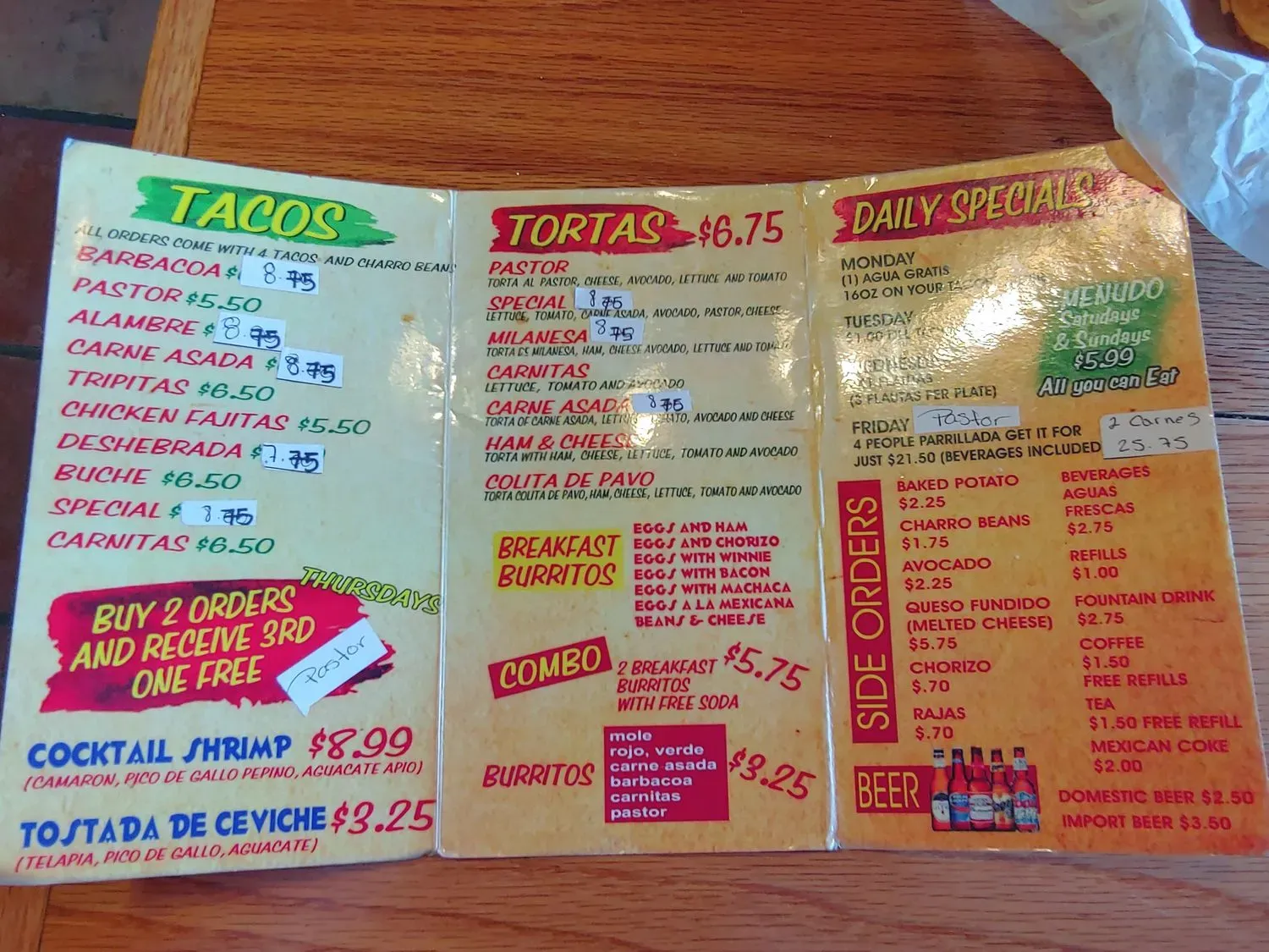 Menu 3