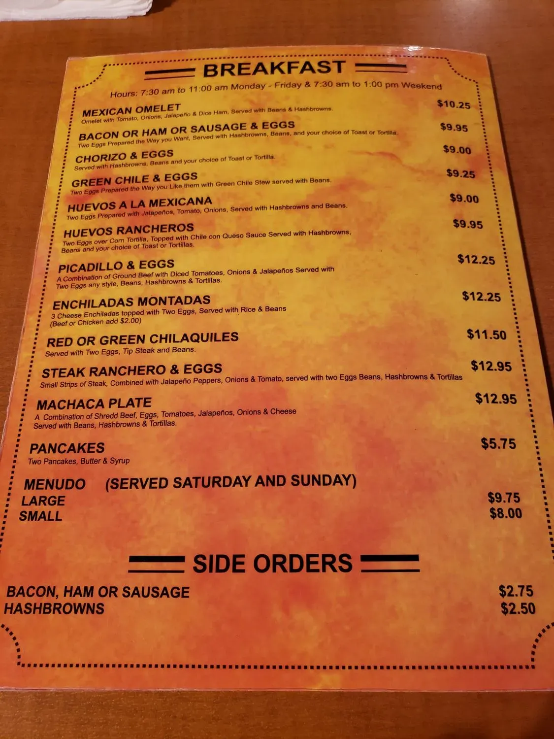 Menu 6