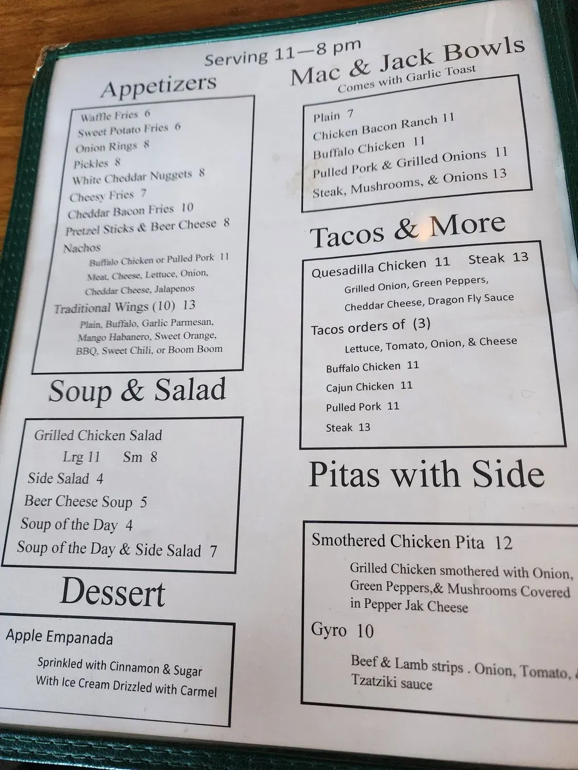 Menu 1