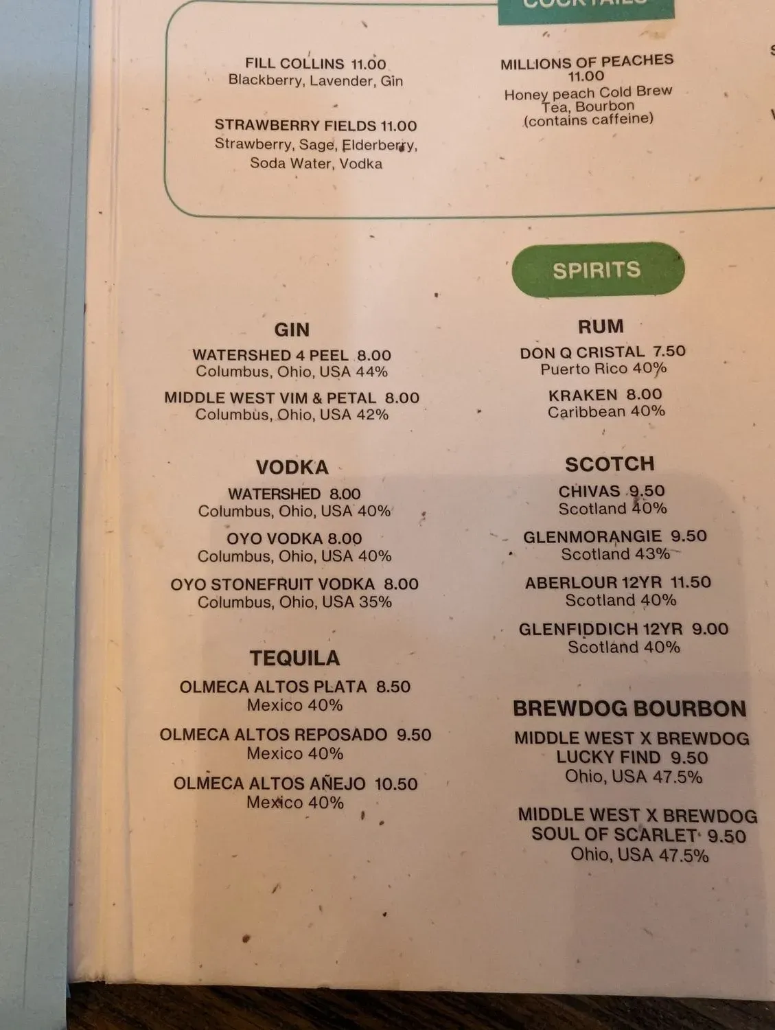 Menu 5