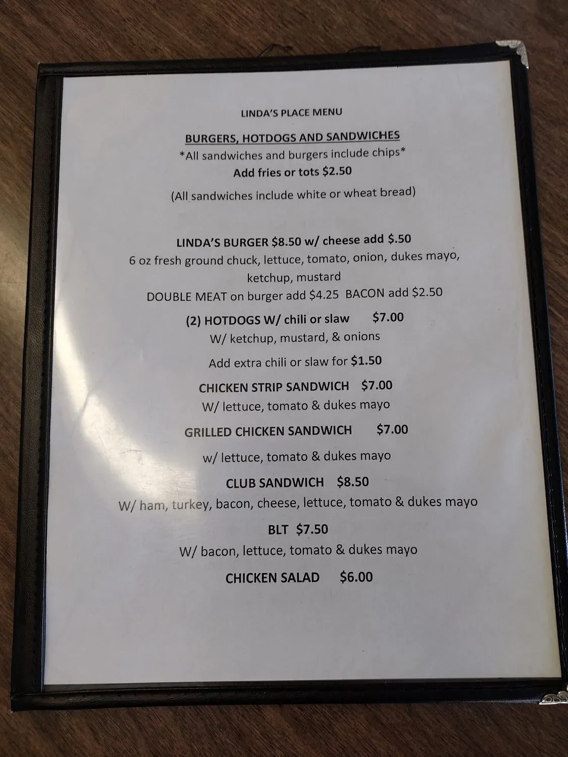 Menu 4