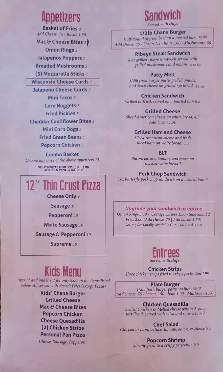 Menu 2