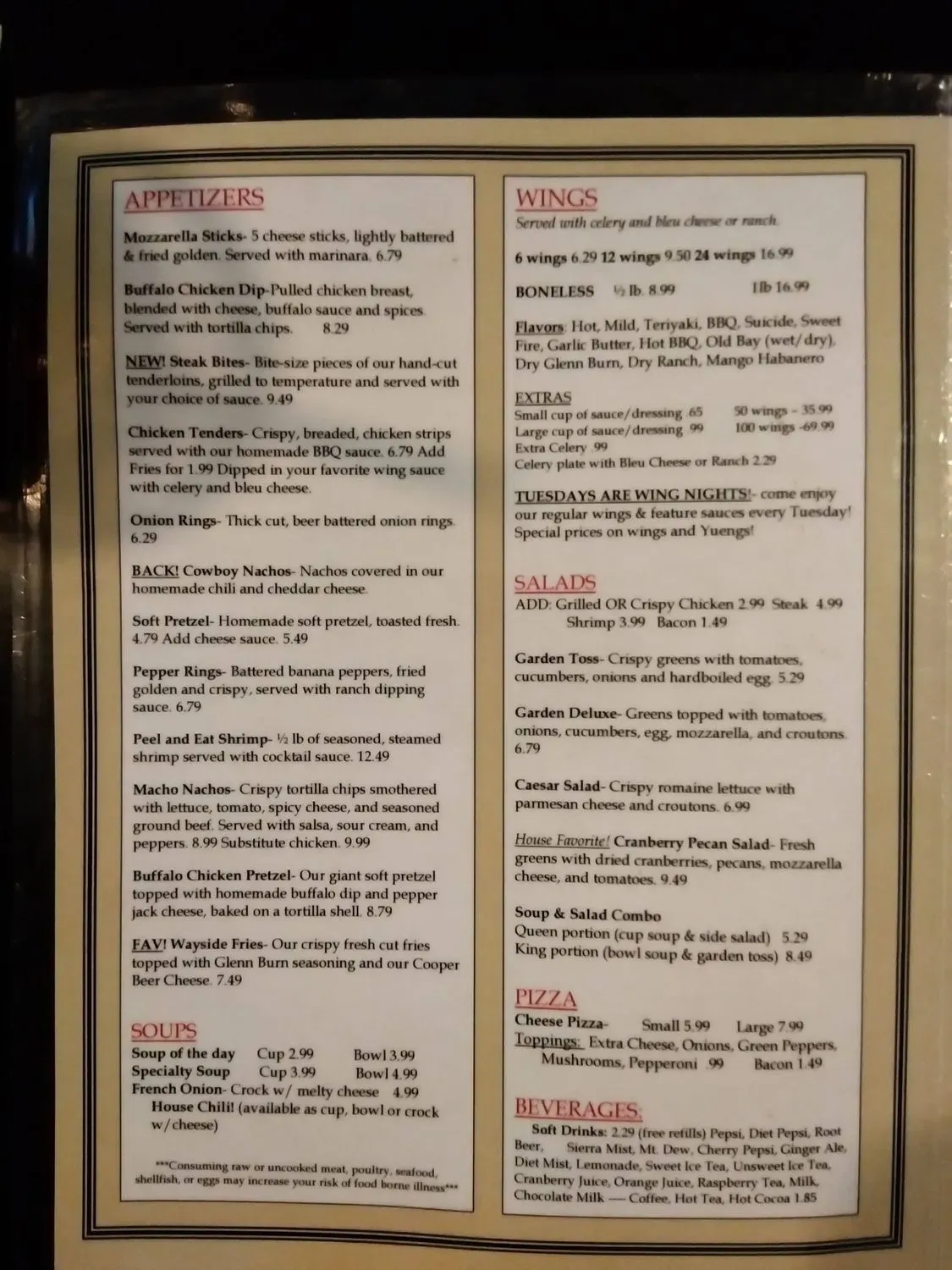 Menu 5