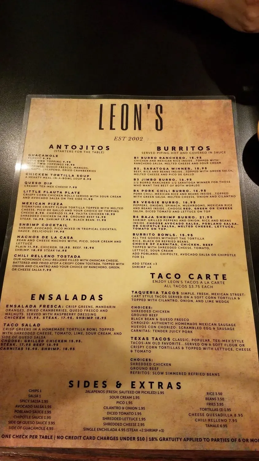 Menu 5