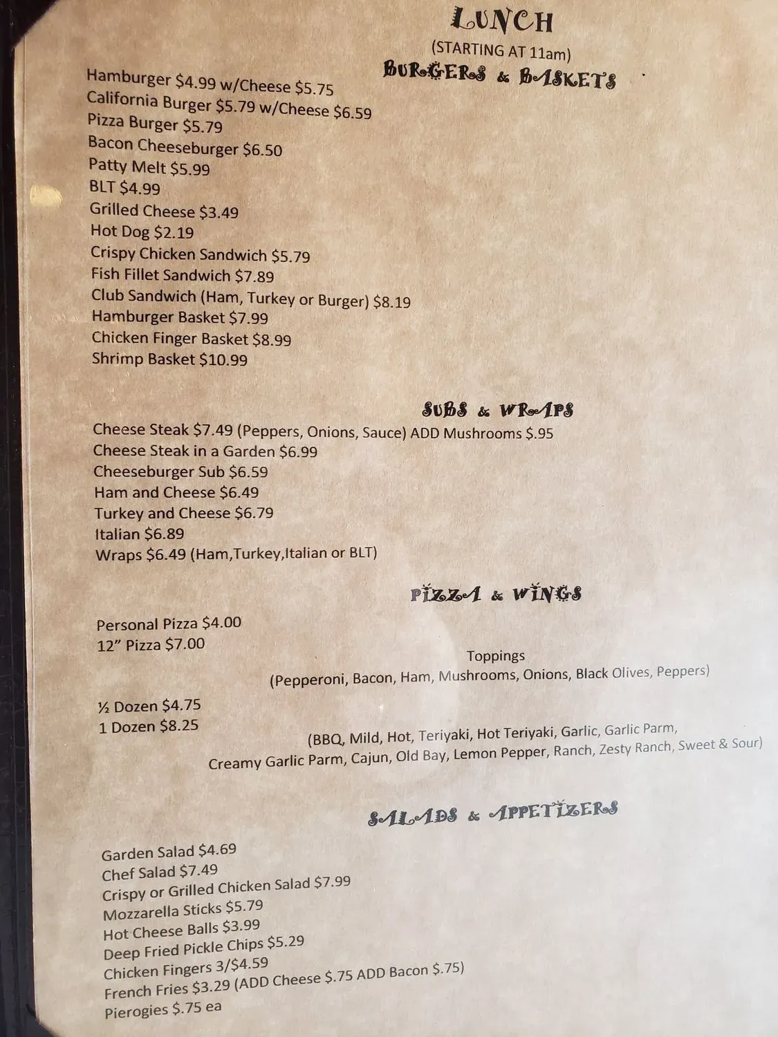 Menu 1