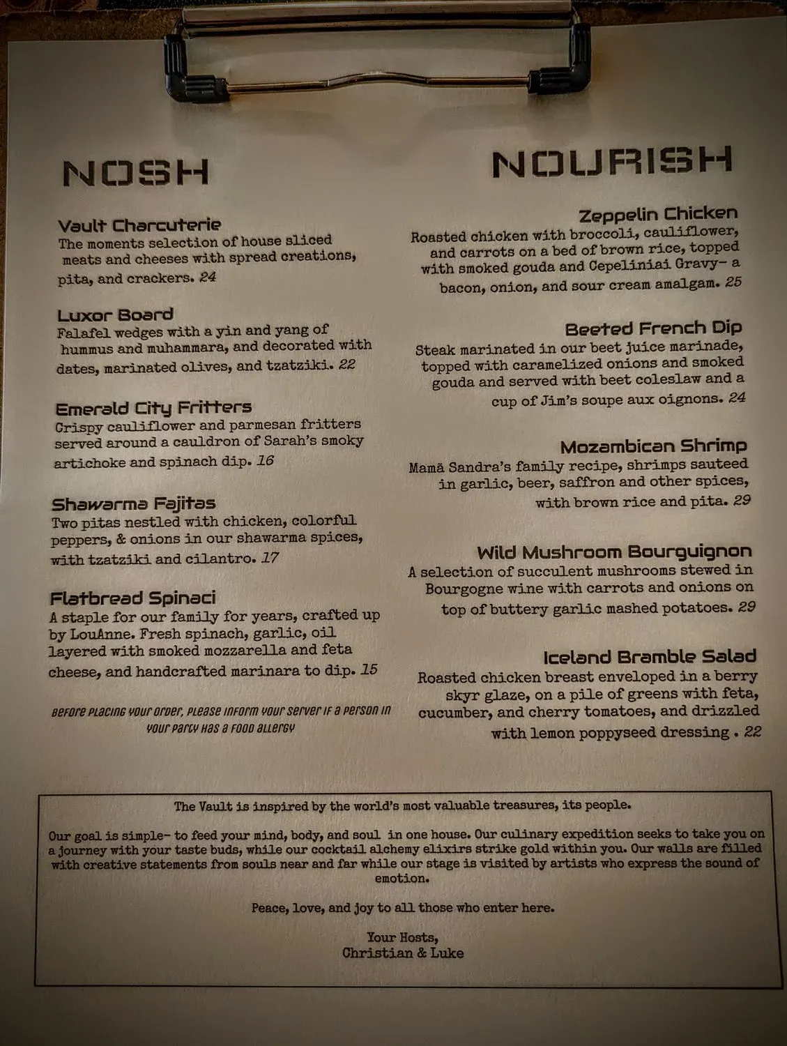 Menu 1