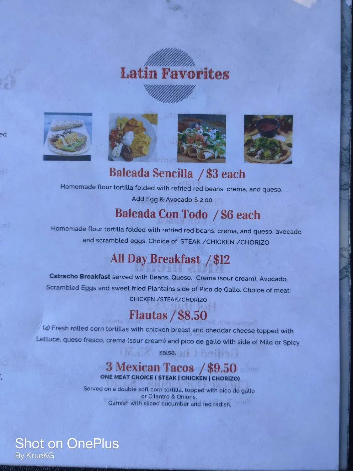 Menu 1