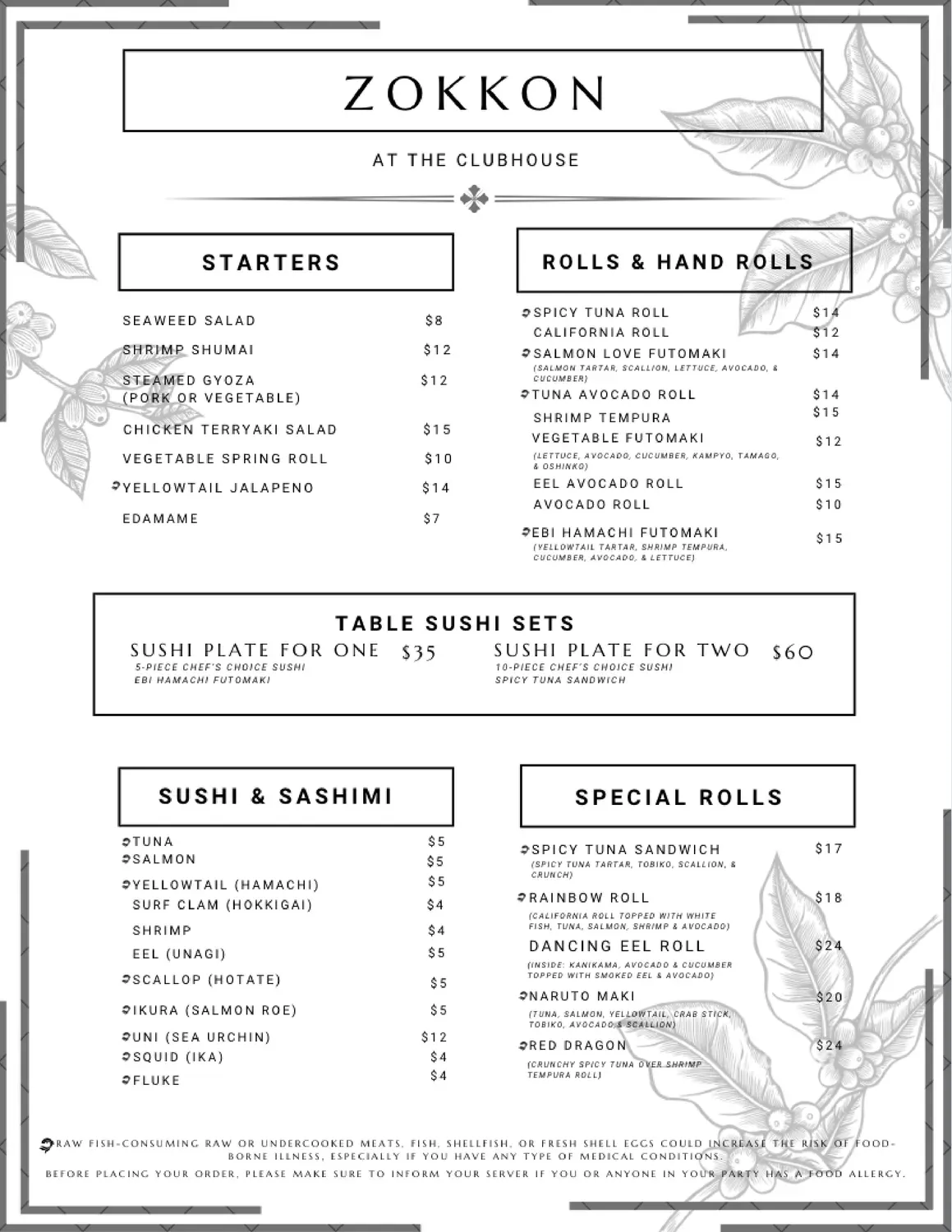 Menu 2