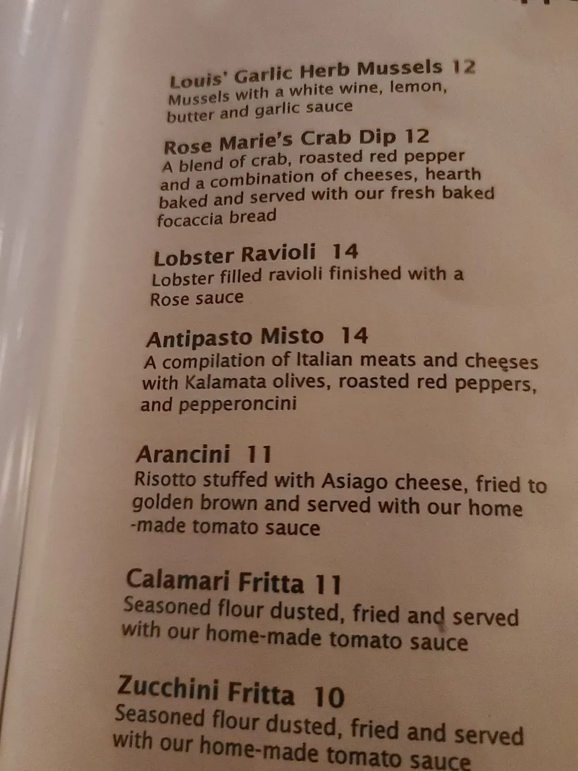 Menu 5