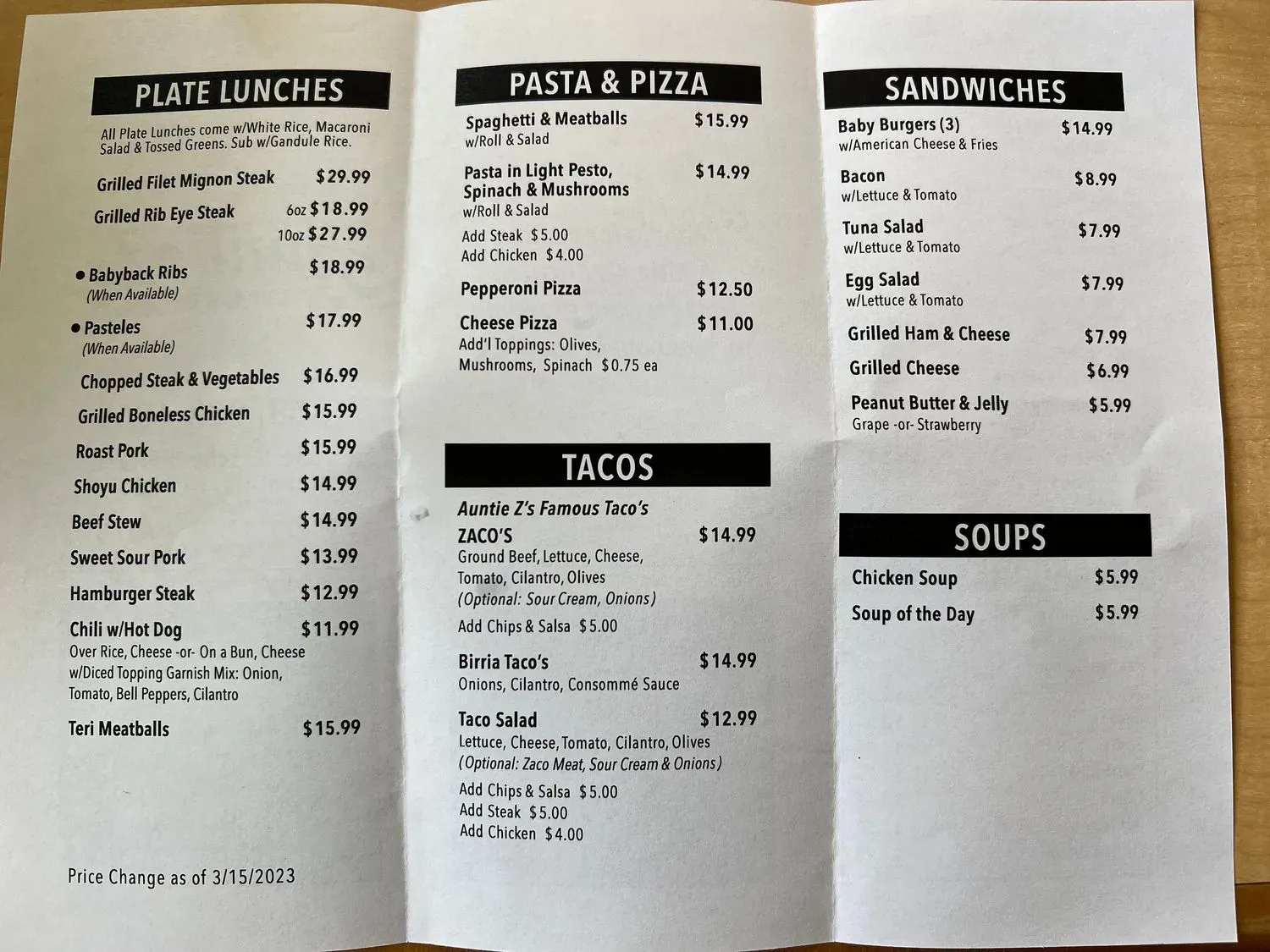 Menu 4