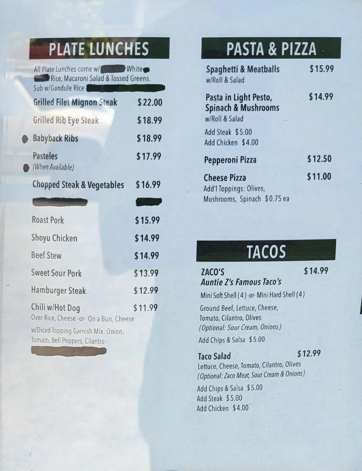 Menu 2