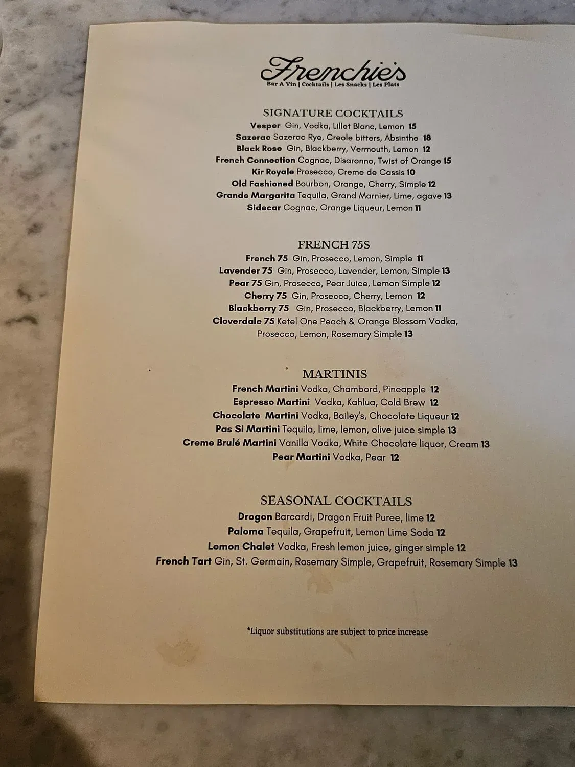 Menu 1