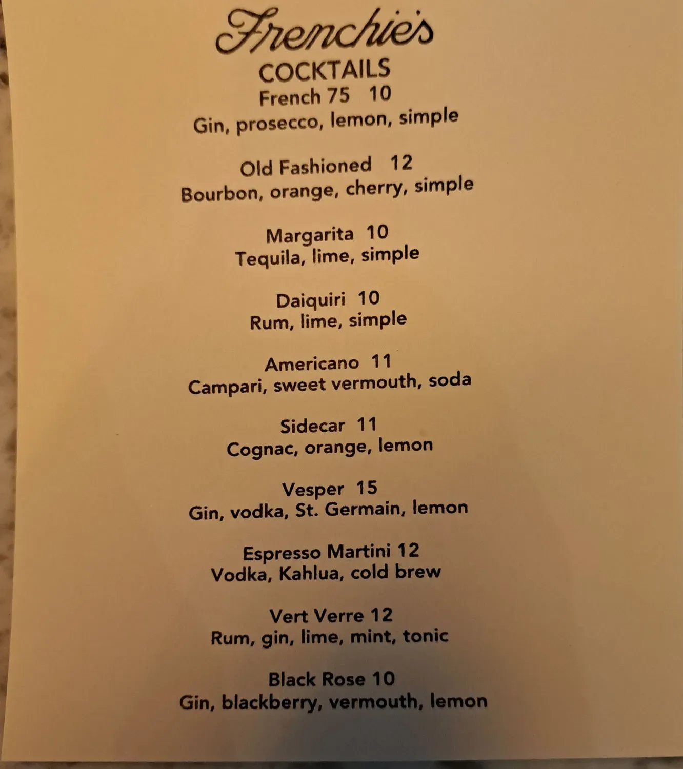 Menu 5