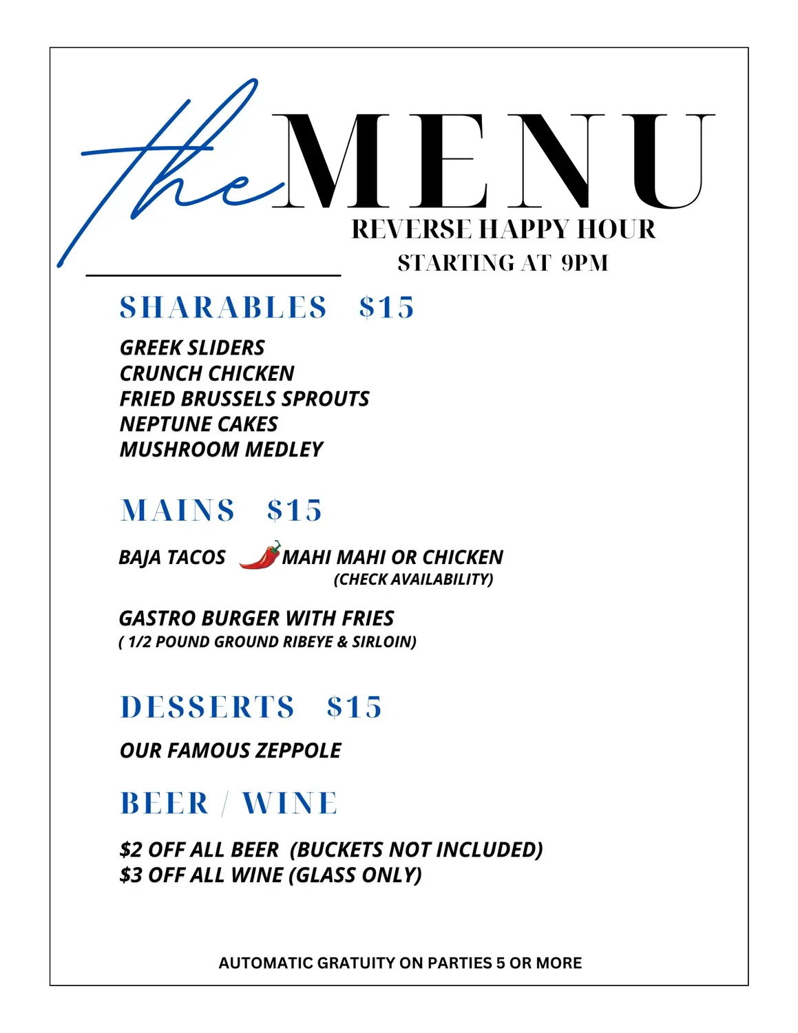 Menu 1