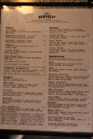 Menu 1