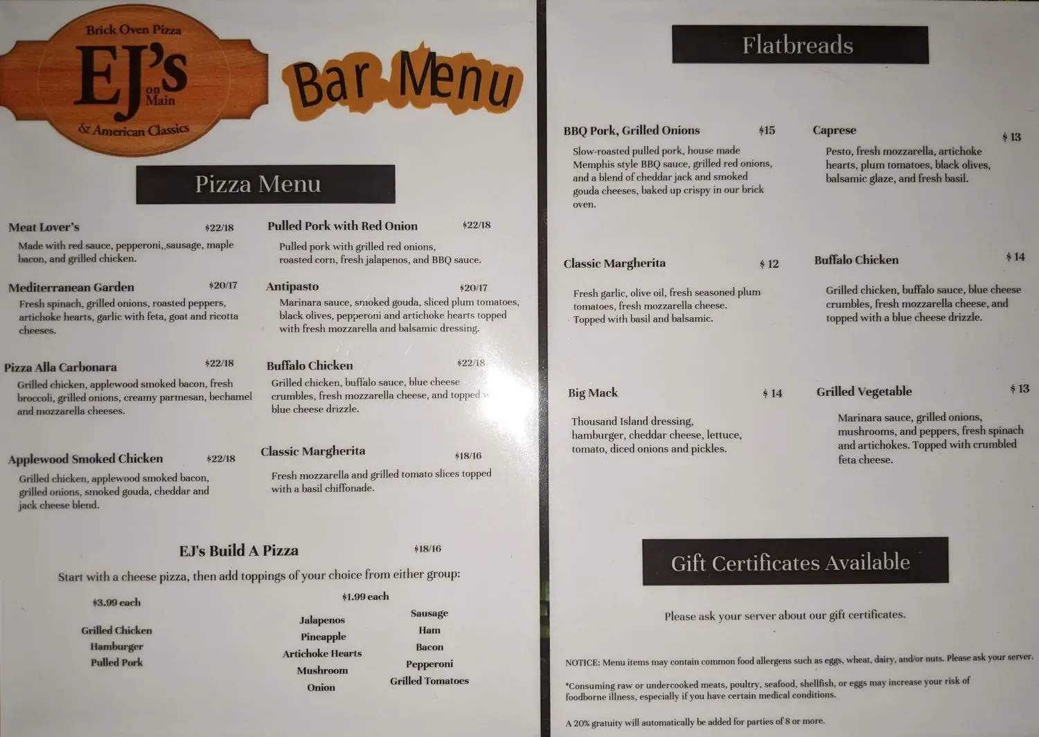 Menu 2