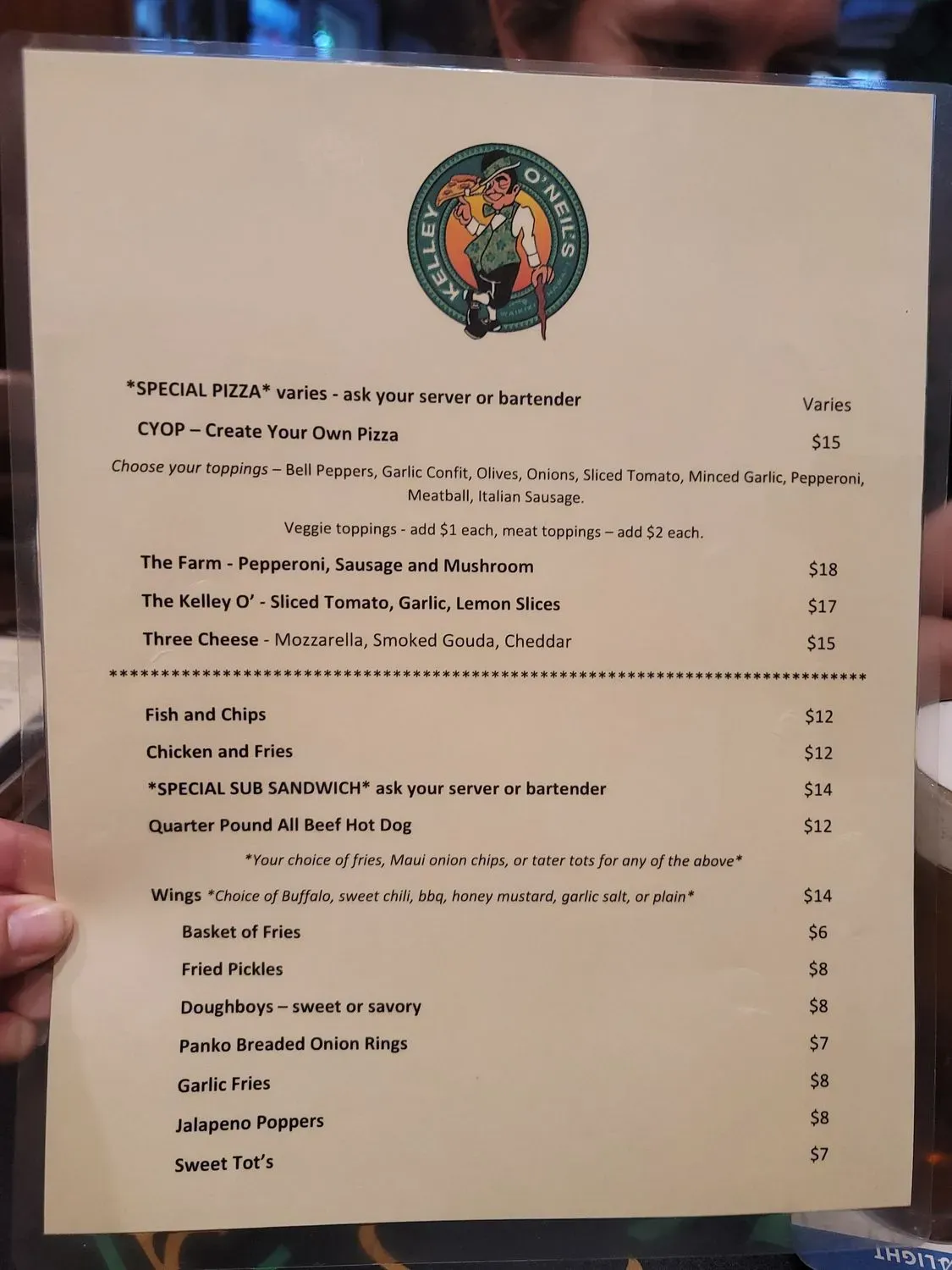 Menu 1