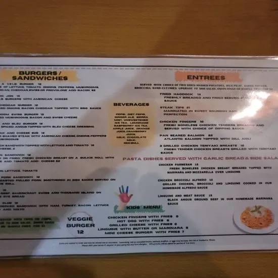 The Lakeview Tavern Menu Meredith, NH Checkle