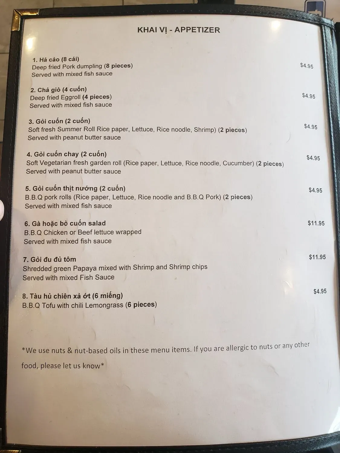 Menu 1