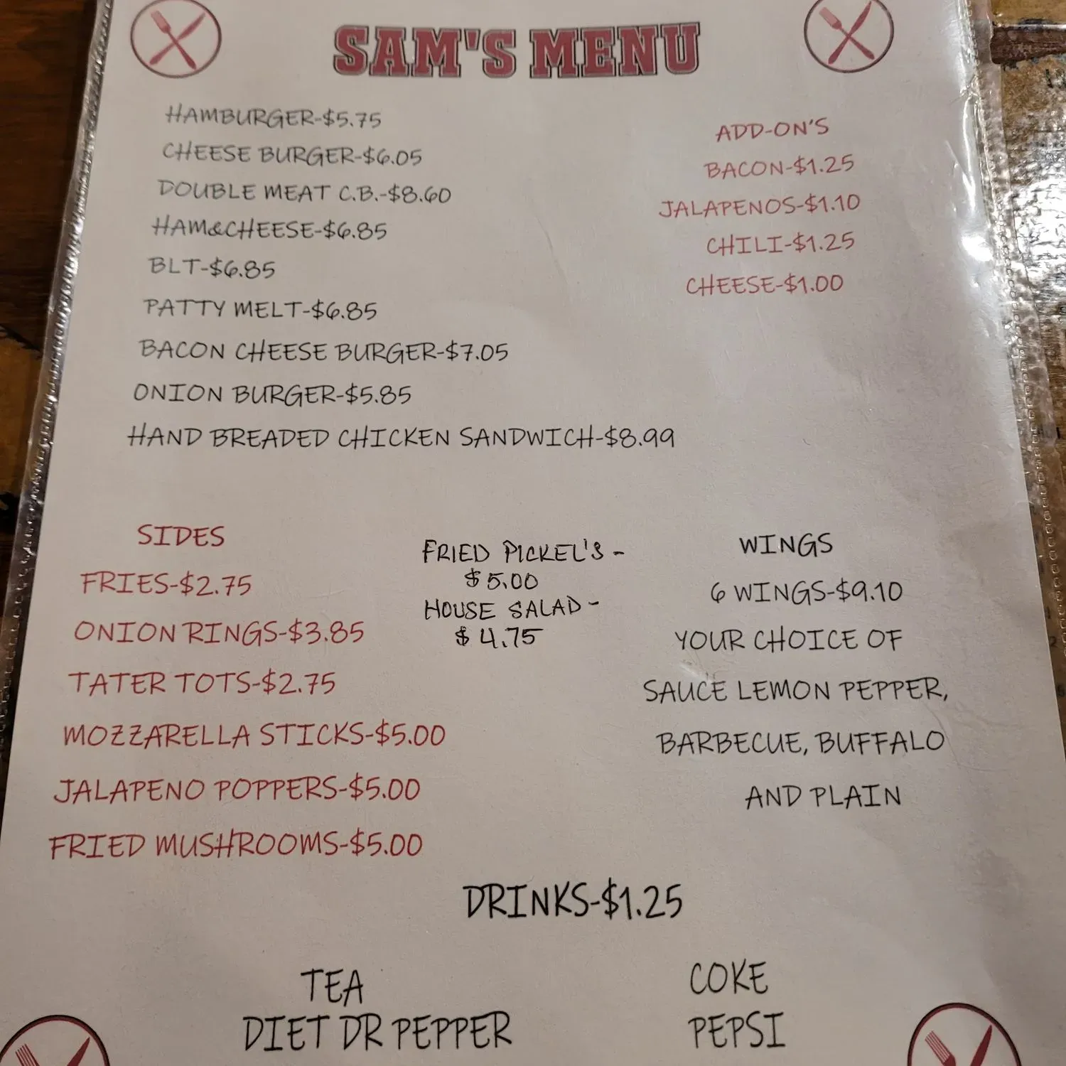 Menu 1