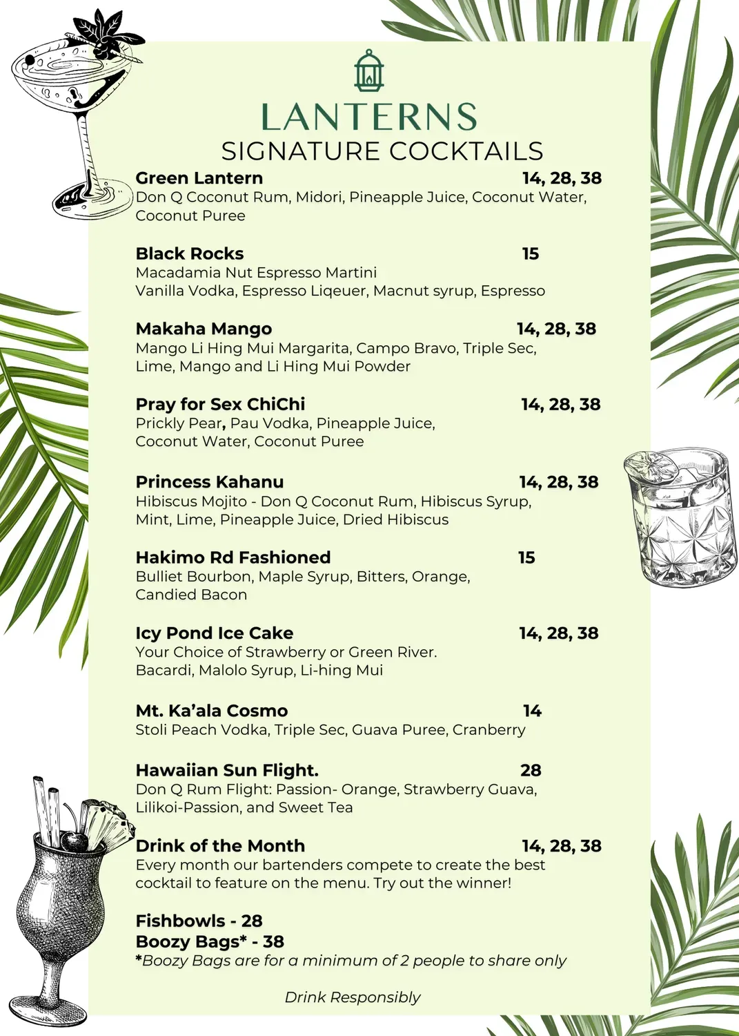 Lanterns Restaurant and Tavern Menu - Updated November 2025